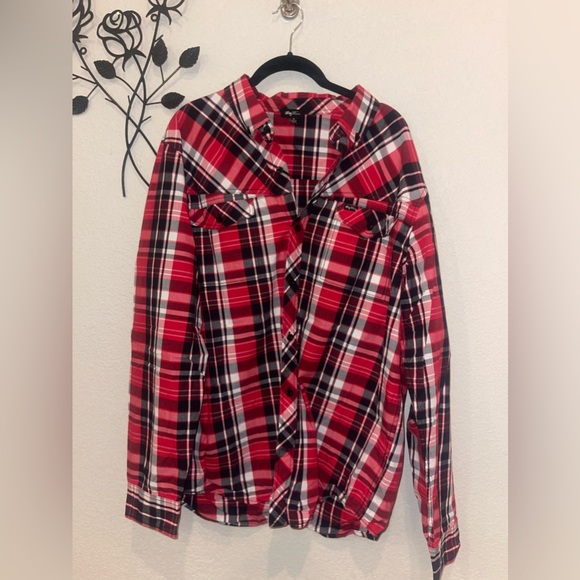 Custom Upcycled University of Kansas Jayhawk Button Up Size XL Unisex - Picture 4 of 9